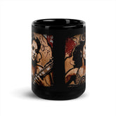 Flowing Passion Roaring Guitar Black Glossy Mug - Beyond T-shirts